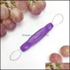 Outils de fruits et légumes Éplucheur de raisin Trancheuse pratique Coupe-légumes Gadgets de cuisine Fruits Tomates Cerise Trancheuses Drop Livraison 2021 Dhqwd