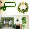 Dekorativa blommor 1 datorer Garlands konstgjorda murgröna Vine Leaf Begonia West Melon Grape Plants Creeper Wedding Home Garden Party Decor