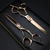 Professionelle JP 440c Stahl 6'' Schere Rose Gold Haarschnitt Schere Haarschnitt Effilierschere Friseurschere