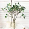 Faux Floral Greenery Green Artificial Plastic Plant Lifelike Brild Home Wedding Decor Accessories Christmas Party Arrangement Fake Bladeren voor vaas J220906