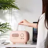 Leuke creatieve radio -vormige pompweefselbox papierhouder servetten behuizing Home kleine items Organisator Desktop Decoratieboxen