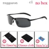 Reggaeon Classics Brand Designer Men polarizou óculos de sol da moda Glases de sol sem aro para mulheres UV400 Eyewear182g