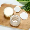 Bouteilles de cosmétiques en gros 50g bouteille de crème en verre transparent 30g bouteille givrée 20g