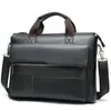 Briefcases Head Layer Cowhide Business Affairs Computer Briefcase Single Shoulder Package Messenger Laptop Bag Leather Office For Men