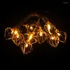 Strings 10/20/40/80 LED Holiday Light Lover Heat 3D Decorative Lamp Roon Indoor Decoration Party Wedding Fairy Lights IY301225