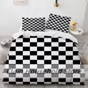 Bedding Sets Evich Polyester High Quality Pillowcase And Quilt Cover Of Square Lattice Current Season Multi Size Home Textile