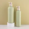 200 ml260 ml300 ml400 ml500 ml groene lotion fles make -up badkamer vloeistof shampoo pomp flessen reisdispenser container voor zeep douchegel