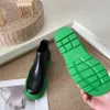 Kadın Botlar Chelsea Botega Storm Lastikler Tıknaz Yüksek Önyükleme Gerçek Deri Martin Ayakkabı Kristal Martin Tasarımcı Platformu Zoom