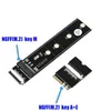 Datorkablar M2 M.2 NGFF M -nyckel till en E -f￶rl￤ngningskabel SSD Adapter Card Extender Extender