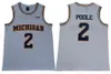 2 Jorda Poole Michigan Wolverines Basketball Jerseys NCAA 5 Jalen Rose Jersey Chris Webber 4 Juwan Howard 25 1 Charles Matthews College Yellow Black Men Jersey