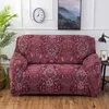 Stoelhoezen Rode Slipcovers Sofa Cover All-Inclusive Slip-Resistent Sectional for Living Room Elastic Couch 1/2/3/4 Seater