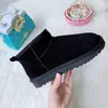 women's snow boots winter girl cow split leather ankle boots