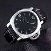 Luxury Mens Watches Fashion för Mechanical Pana Series Three Needle Liten Running Second 0M2F Wristwatch Style