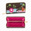 2021 Christmas Designer Zipper Wallet Envelope Wallets Ladies Fashion Casual High Quality Silkscreen Passport Case Key Pouch Coin 282H