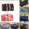 2022 Duffel Mens Designer Bag Clutch on Luggage Bag Men كرة السلة لكرة السلة 55 50 PVC Clear Handbag Duffle