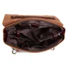 Aktentaschen Tasche für Dokumente Herren Vintage Vollnarbenleder Aktentasche Handtasche Mode Messenger Schulter Portfolio Satchel 7082