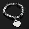 s925 Argent Amour Pendentif Collier Coeur Perle Bracelet Designer Femmes Bijoux Cadeau