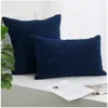 Pillow Nordic Cover Soild Corduroy Case Home Decor Sofa Chair Simplicity Pillowcase Soft Decoration Winter Autumn