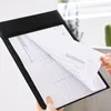 Notepads KINGFOM Note Pad A4 PU Leather with Clip 330x230 mm Clipboard with Magnetic Buckle Pen Slot Writing Pad Tablet for Drawing 220914