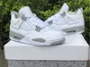 2022 Authentic 4 White Oreo 4S Tech Gray Black Fire Red Shoes Men Outdoor Sports Sneakers CT8527 -100 with Original Box US7 -13