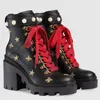 Ankle Boot Designer Boots Sneakers 2022 Embroidered Leather With Belt 557735 Ayo10 Fashion Classic Martin Desert 1000 Luxury Size 35-42