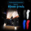 Knieschützer 1 Paar Kompression MTB Honeycomb Lange Basketball Beinmanschette Männer Frauen Kinder Sport Wadenstütze Fußball Gym Leggings