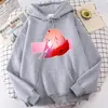 Hoodies masculinos zero dois desenhos animados com capuz adorável homem homem anime gráfico de moletom casual com lã solto y2k moda streetwear macho com capuz