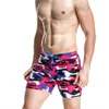 Calça de banho masculina calças de praia de moda de camuflagem de camuflagem de verão de verão calças calças nadando fitness surf holida de ciclismo j220913