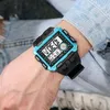 손목 시계 Synoke Digital Watch 수영 50m 방수 LED 시계 타이밍 주간 알람 시계 686 남성 스포츠 renogio