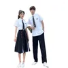 Ensembles de vêtements JK Costume Chemise Pantalon Robe College Style Été Hommes Femmes Récitation Chorus Performance Junior High School Uniforme pour les étudiants