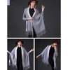 Scarve Scarf Winter Long Wrap Shawl Thick Warm Cotton Cashmere Wool Poncho Solid s Cape with Sleeves 2209146753477