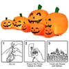 Decora￧￣o de festa Halloween Pumpkin infl￡vel com luzes rotativas de LED decora￧￣o de halloween decora￧￣o de terror decora￧￵es de halloween adere￧os 2.3m 220915