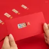 Emballage cadeau 10 pièces porte-bonheur chinois rouge enveloppe poche R année fête du printemps anniversaire noeud boîte de mariage