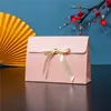 Подарочная коробка конверта Складывание шелковых подарочных коробок кашемирного шарфа шарф -шарф упаковочная сумочка коробка LX5106