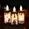 Décoration de fête Horreur Halloween Bougies Effrayant LED Électronique Bougie Lumière Décorations Accessoires Pour Intérieur Fête Maison Maison Hantée Décor 220915