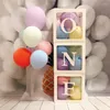 Forniture per feste Decorazioni per baby shower Palloncini per cassette delle lettere trasparenti Decorazioni per il primo compleanno Nome personalizzato Matrimonio Natale fai da te