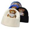 디자이너 비니 패션 스트리트 니트 모자 남자 여자 겨울 비니 6 색을위한 캐릭터 모자