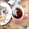 Tea Strainers Cartoon Dolphin Tea Infuser Teapot Filter Sile Leakproof Loose Leaf Animal Strainer Coffee Drinkware Kitchen Accessorie Dhiqo