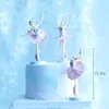 Świąteczne zapasy Angel Girl Cake Dekoracja Biała kwiat wróżka księżniczka scena ubieraj się dziecięcy prezent urodzinowy