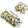 Faux Floral Greenery 100 cm e 50 cm fiori artificiali personalizzati per la disposizione della parete di nozze fornisce peonie di seta decorazione di sfondo ad arco di fila di fiori finti J220906