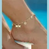 Anklets Gold Bohemian Anklet Beach Foot Jewelry Leg Chain Butterfly Dragonfly Anklets For Women Barefoot Sandals Ankle Bracelet Feet Dhnh6