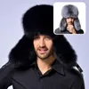 Boinas Trapper Hat Tacto suave Grueso A prueba de viento Coldproof Man Bomber para exteriores