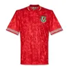 Fußballtrikot 74 90 92 00 01 Wales Retro 82 83 93 94 95 96 97 98 99 Giggs Hughes Saunders Rush MELVILLE Boden Speed klassisches Vintage-Fußballtrikot