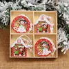 Julekorationer trähänge Merry Tree for Home Cristmas Ornament Xmas Navidad Gifts Happy Year 2023 220914