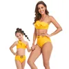 Fam￭lia combinando roupas de ver￣o garotas de banho de roupas de banho correspondentes de roupas de banho, filha de biqu￭ni, traje de banho mam￣e mam￣e roupas de banho de roupas de banho 220914