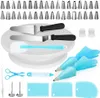 52pcs Cake Decorating Supplies cake draaitafel glazuur soepelere spatel spatsendeegtassen en pen glazuurgereedschap set keukengerei