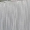 Party Decoration DHL Romantic 3x6m Ice Silk White Wedding Backdrop Curtain With Purple Swag Pleated for EventpartyBanquet