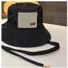 Men Double Sided Bucket Hat Newest Designer Sun Cap Lace Up Fisherman Hats 01