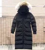Женская пуховая куртка черная пуховая куртка зимние пальто парки классические уличные холодные и теплые толстые с длинным плащом качественные прочные уличные куртки с меховым воротником