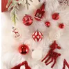 Dekoracje świąteczne Valery Madelyn100 Pack Ball Luksusowe Xmas Tree Hangings Zestaw Assorted Craft Supplie na 2023 rok wystroju domu 220914